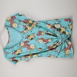 Bobbie Brooks Ladies Lace Back Knot Front Top